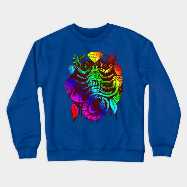 Rainbow Mystic Scorpio Zodiac Crewneck Sweatshirt by kenallouis